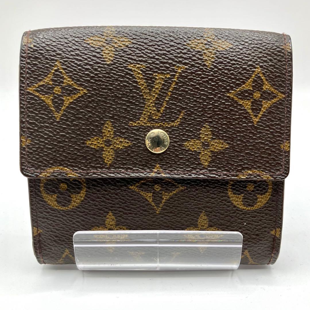 ルイヴィトン　ポルトモネビエカルトクレディ　三つ折り財布　折り財布　モノグラム