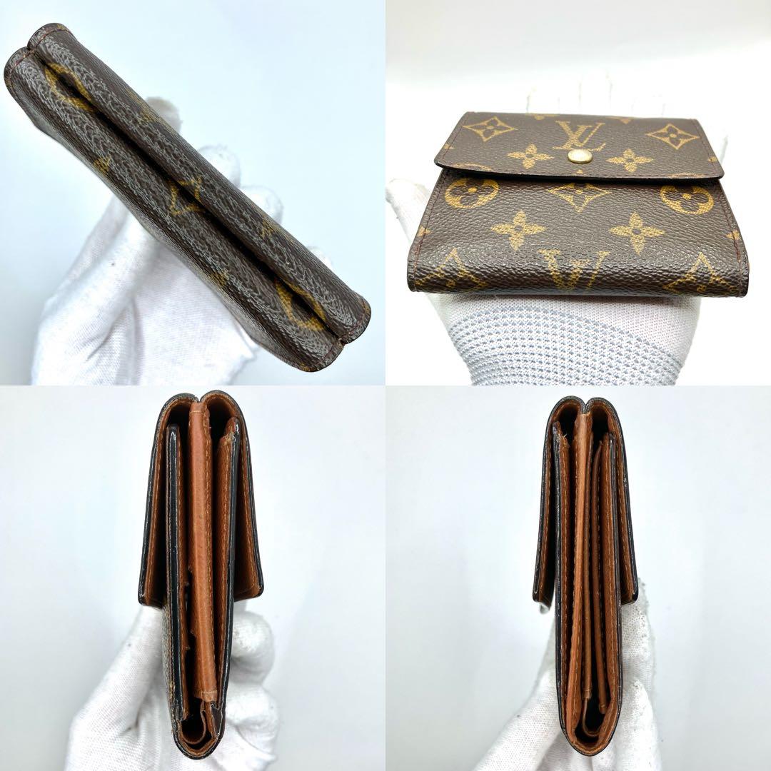 ルイヴィトン　ポルトモネビエカルトクレディ　三つ折り財布　折り財布　モノグラム