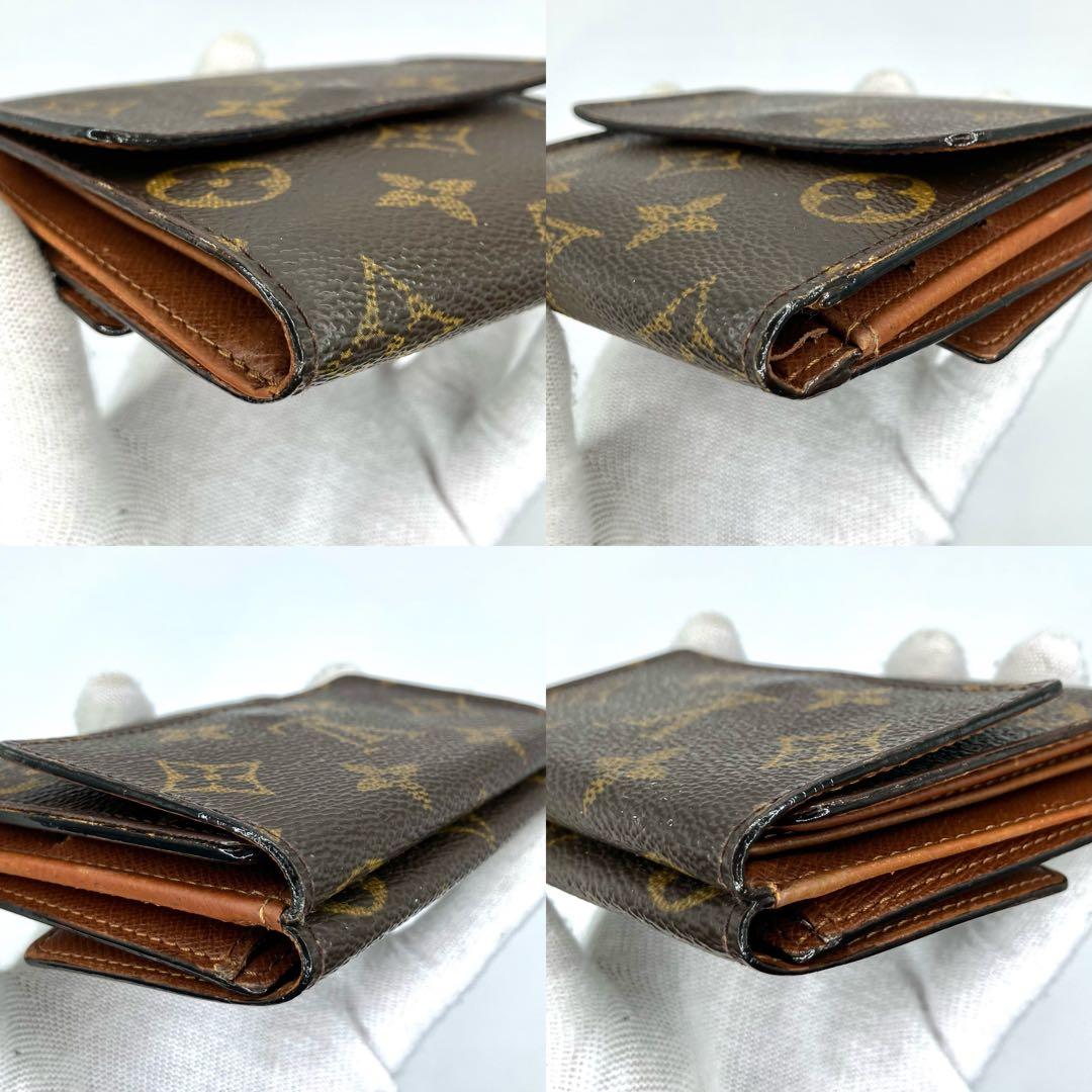ルイヴィトン　ポルトモネビエカルトクレディ　三つ折り財布　折り財布　モノグラム