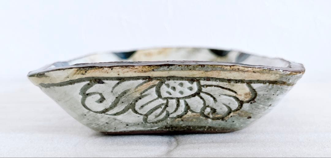 池田省吾　黒掻虎長方皿　粉引　食器　皿　酒器　ぐい呑　酒碗　新品未使用　本物保証