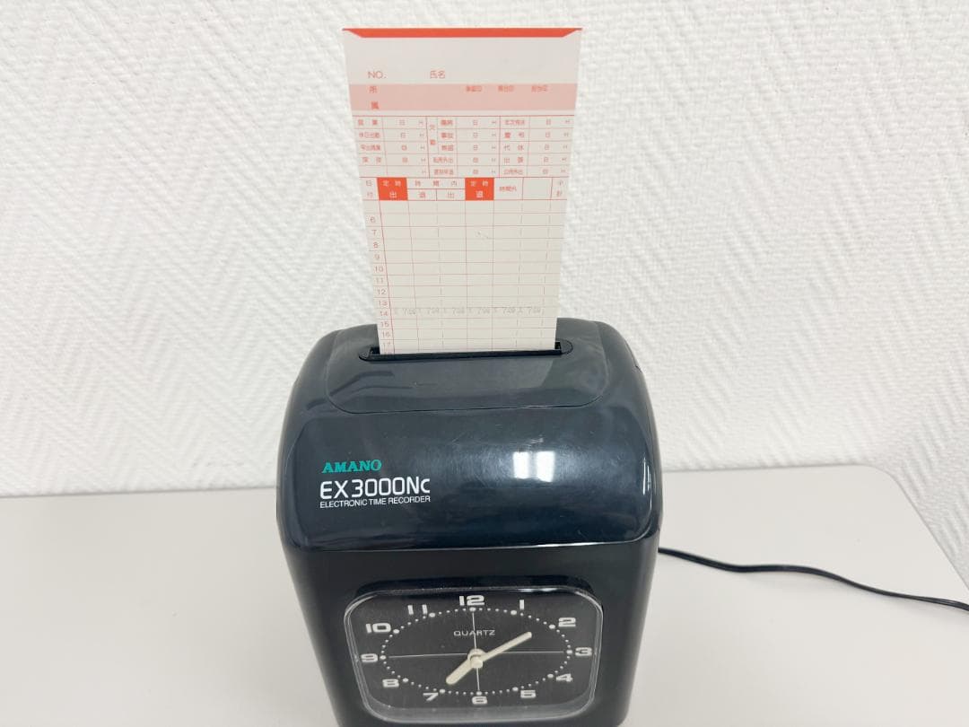 Amano EX3000Nc タイムレコーダー(黒)