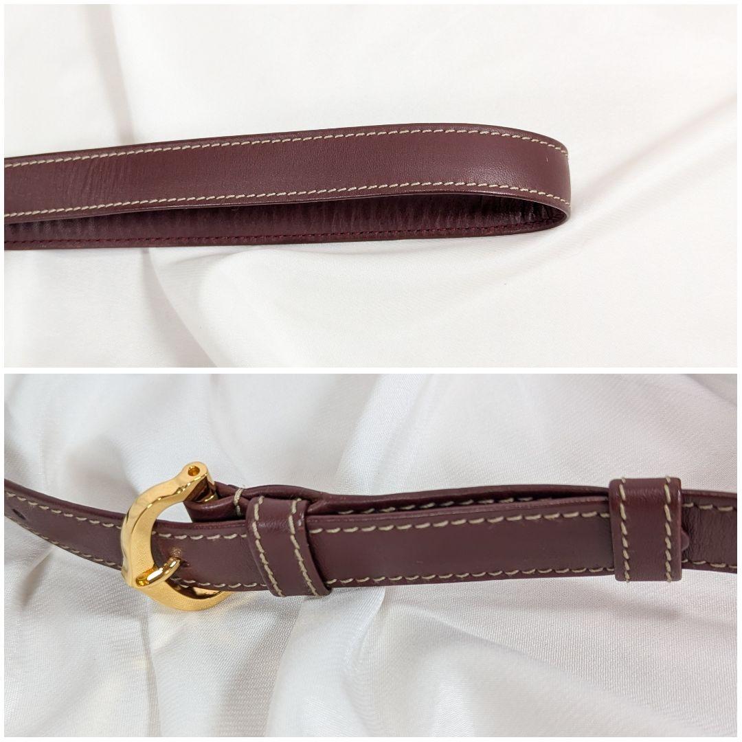 【極美品】 カルティエ　マストラ ショルダーバッグ 三角フラップ カード保存袋付