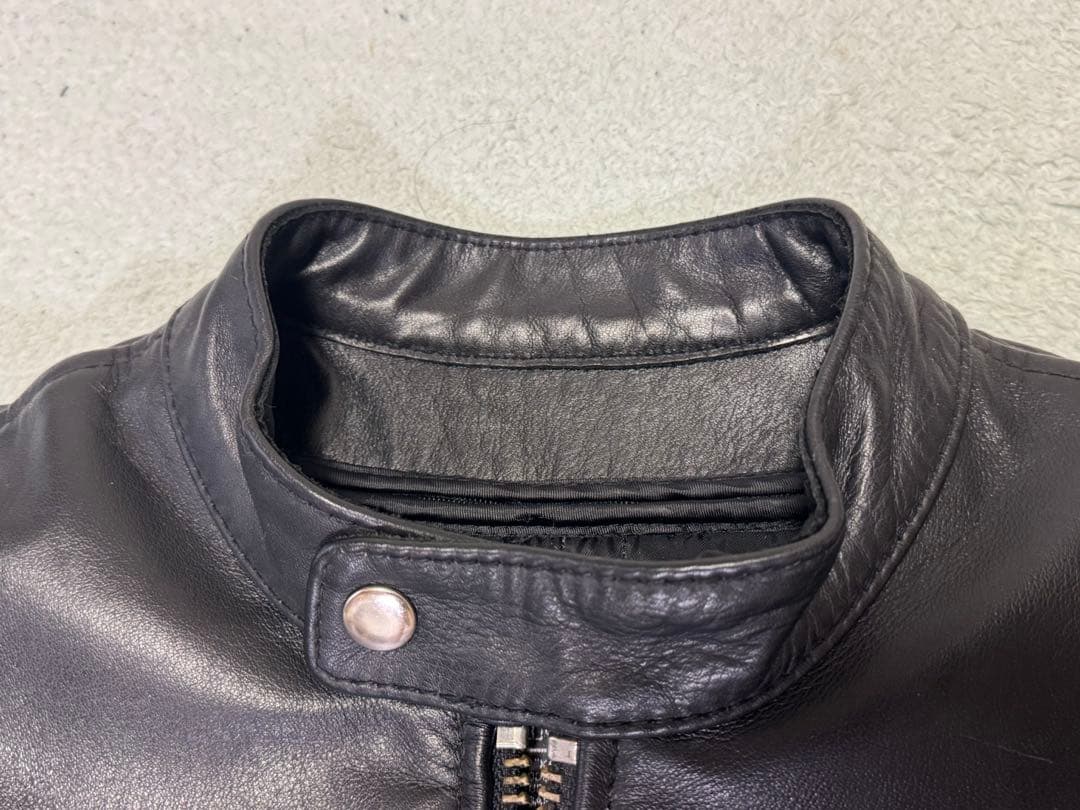 KADOYA ブラック レザー シングルライダース