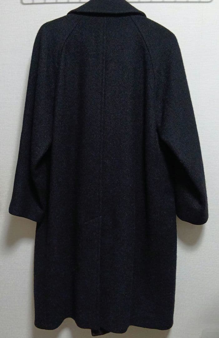 マーガレットハウエル　ハリスツイード　チェスターコート　黒　ロング