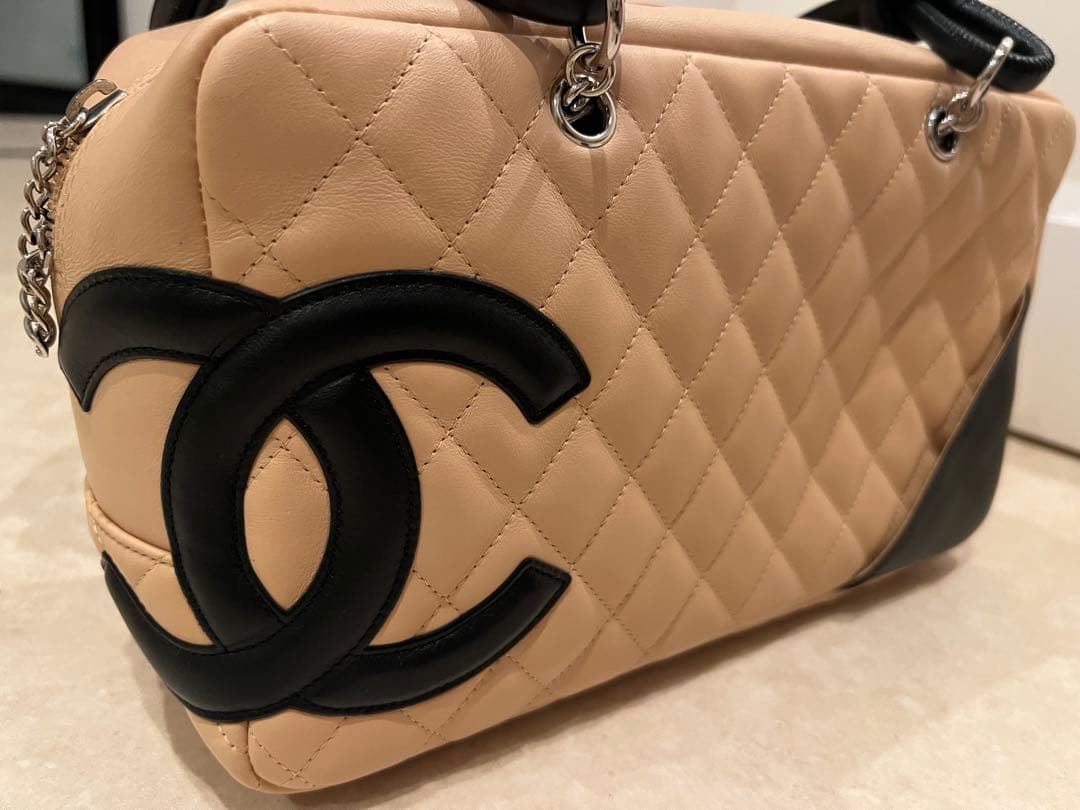 シャネル　カンボンライン　ボーリングバッグ　CHANEL