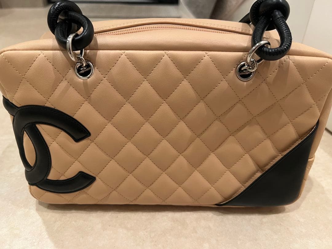 シャネル　カンボンライン　ボーリングバッグ　CHANEL