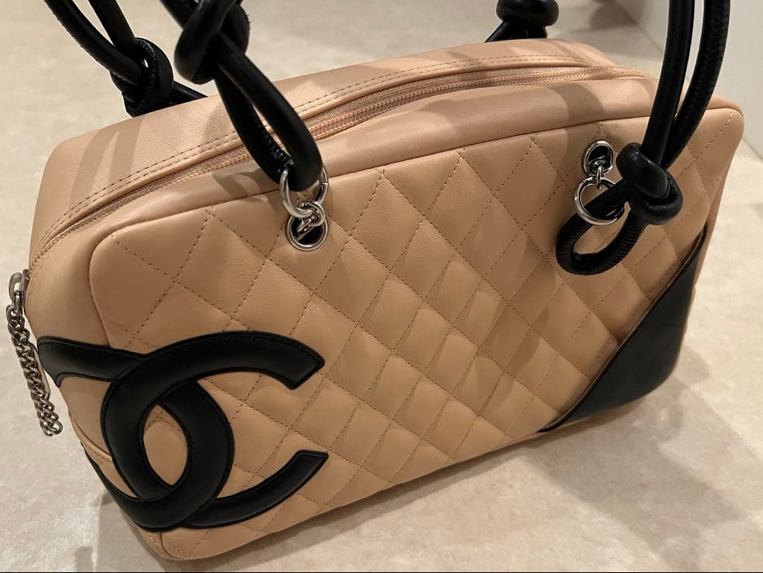 シャネル　カンボンライン　ボーリングバッグ　CHANEL