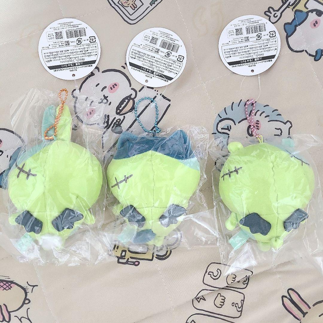 【正規品】仮装たのしい〜！マスコットハチワレ ちいかわ うさぎ 3点セット