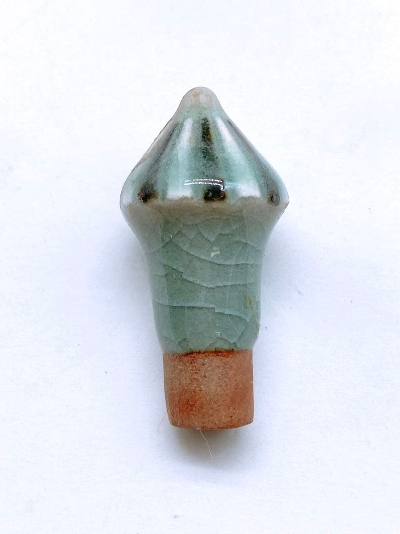 韓国人間国宝 ユへガン 柳海剛 高麗青磁 グリーン 水注 花柄 縄型 水差