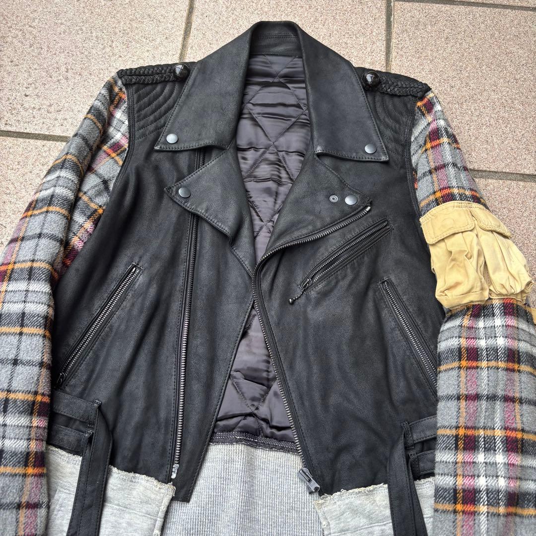 Number nine ライダースドッキングジャケット 05aw THS期