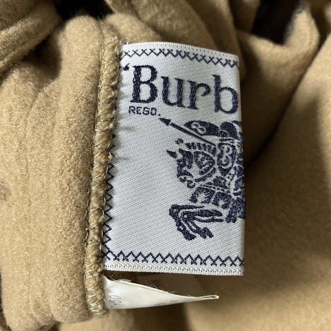 90sバーバリーBurberrys'ノバチェックリバーシブルウールミドルコートM