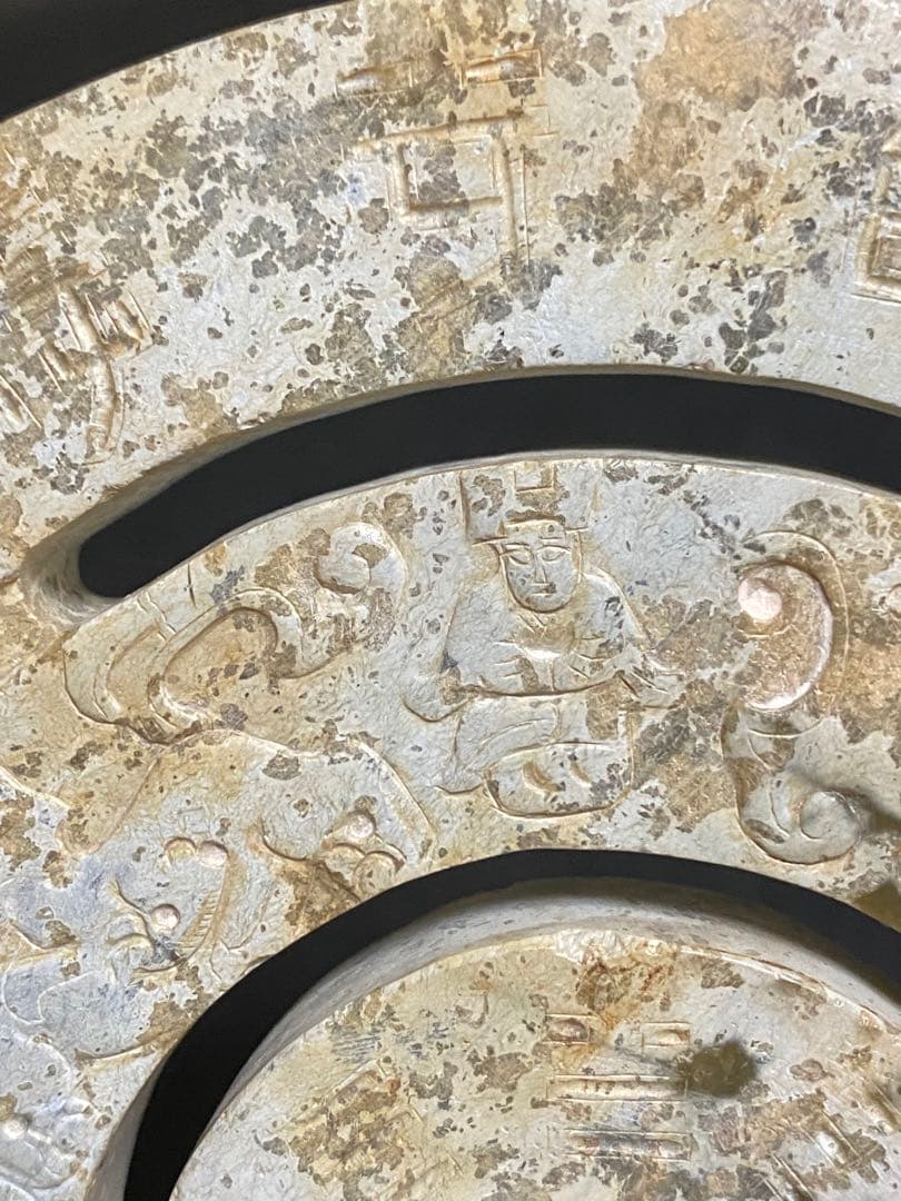 中國古美術石製の彫刻置物