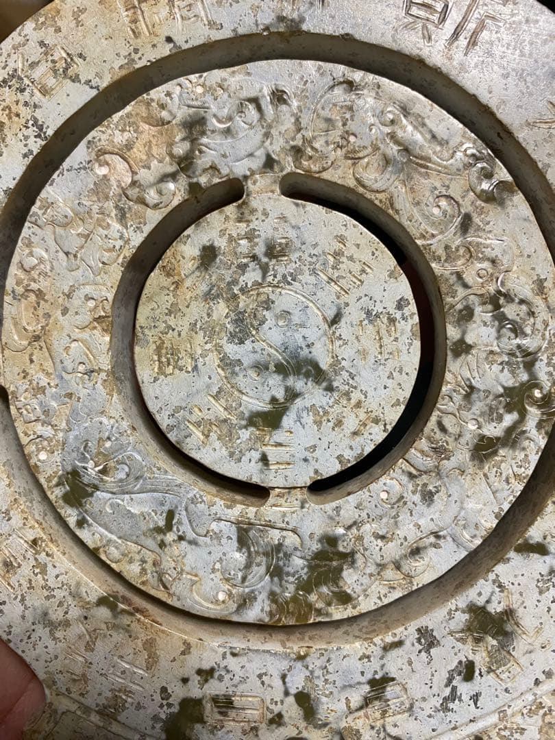 中國古美術石製の彫刻置物