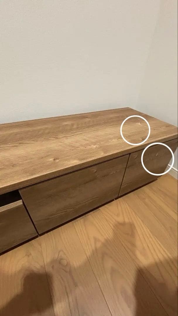 LOWYA 木目調 引き出し式 テレビ台