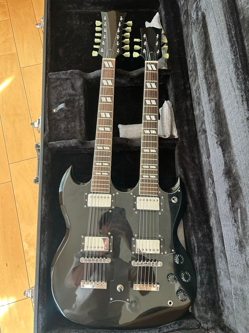 【再出品】12弦×6弦ダブルネックギター SGタイプ