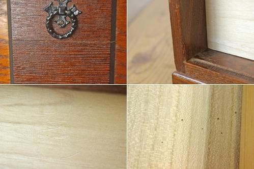 レトロ 小振り 引き出し 茶箪笥 抽斗 5杯 隠し収納 からくり箪笥 鍵付き