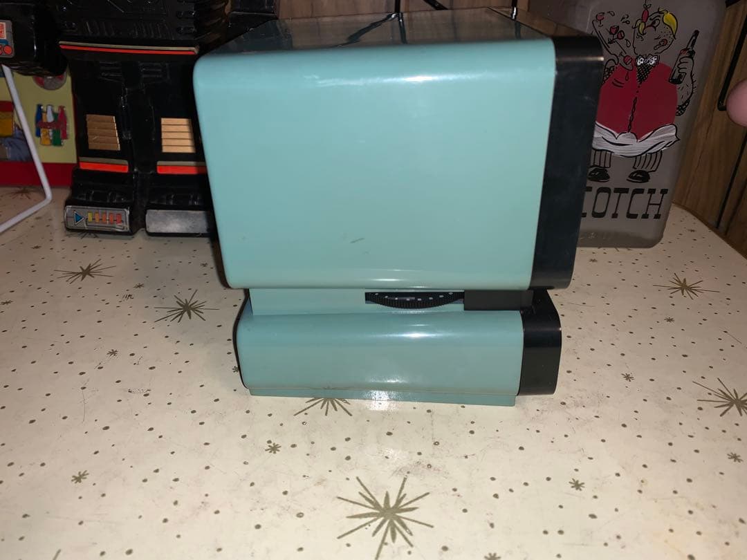 昭和レトロ　ビンテージ　動作品　シチズン ラジオ付　目覚し時計　スペースエイジ