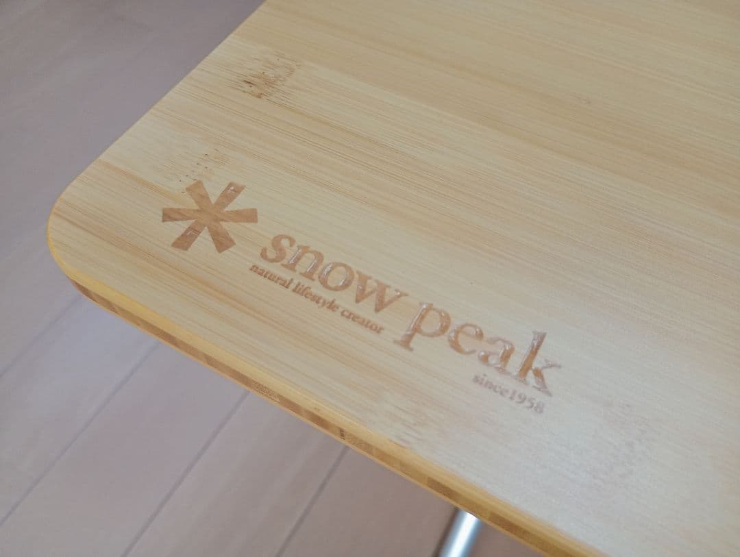  PEAK スノーピーク ワンアクションローテーブル竹 中古品