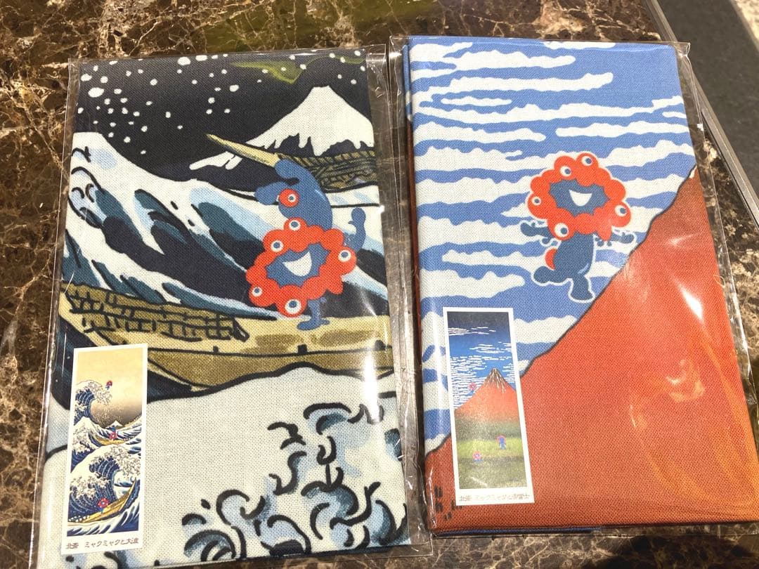 【超レア終売品】北斎×ミャクミャク 絵てぬぐい2枚セット