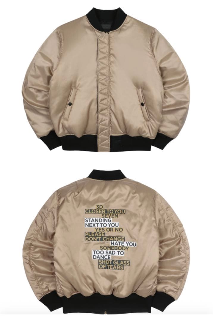 BTS ジョングク　golden bomber jacket (XL)