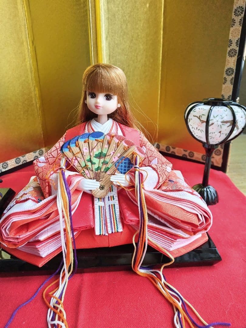 雛人形　リカちゃん 　はると君　親王雛セット　リメイク品　①