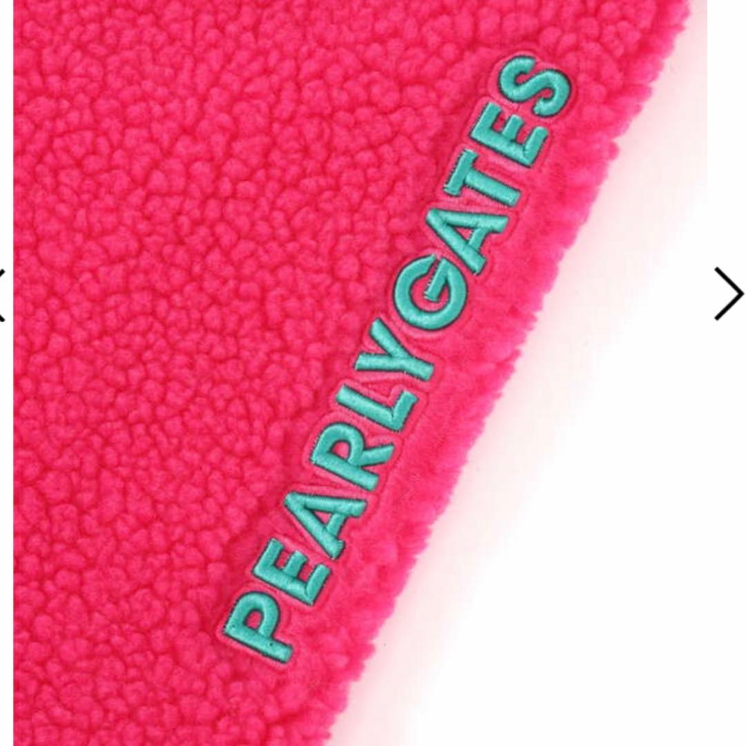 パーリーゲイツ ボアフリース レッグウォーマー　ネイビー