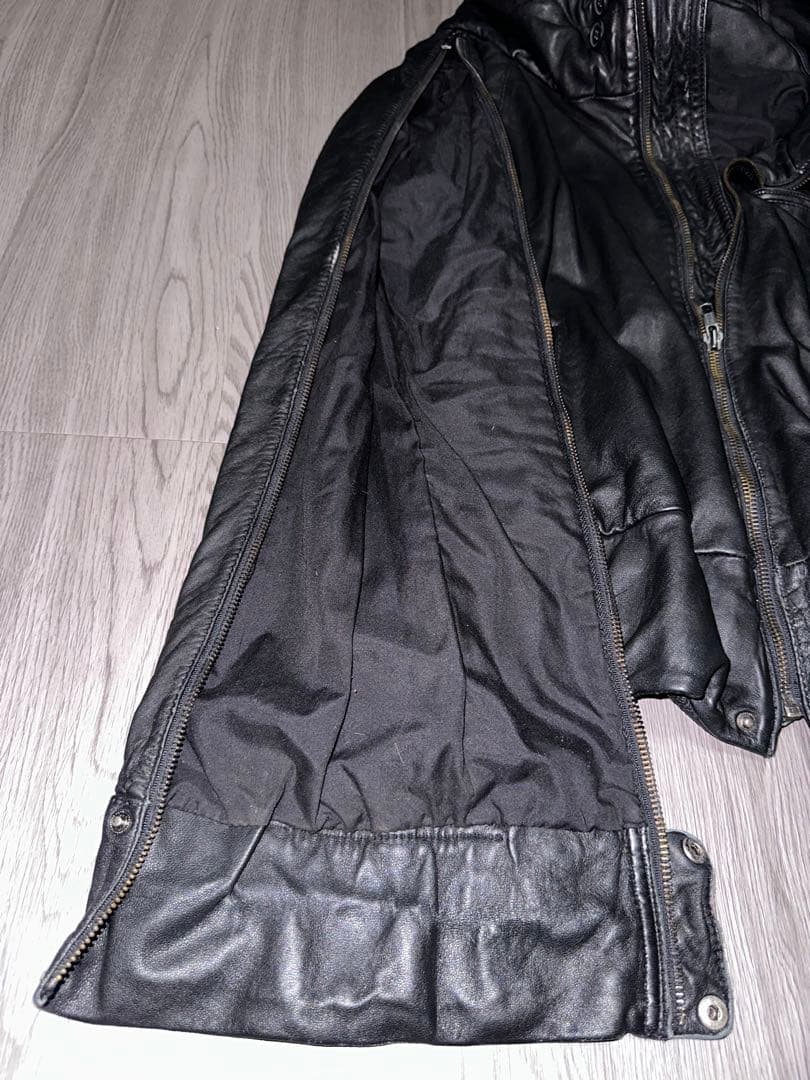 【00's archive】bono type leather jacket