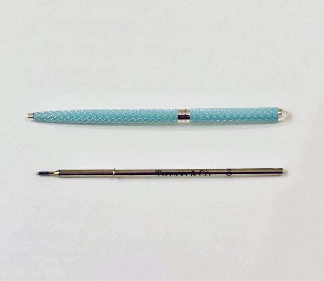 ドイツ製◆ティファニー 純銀ボールペン ヘビ柄 シルバー925 Tiffany