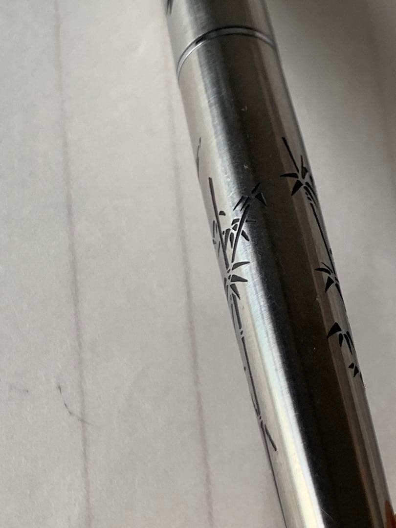 プラチナ 蝕刻「竹と雉」万年筆 18Kペン先