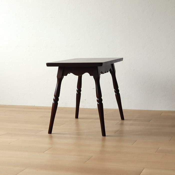 アンティーク 北海道民芸家具 サイドテーブル 机 木製 樺材