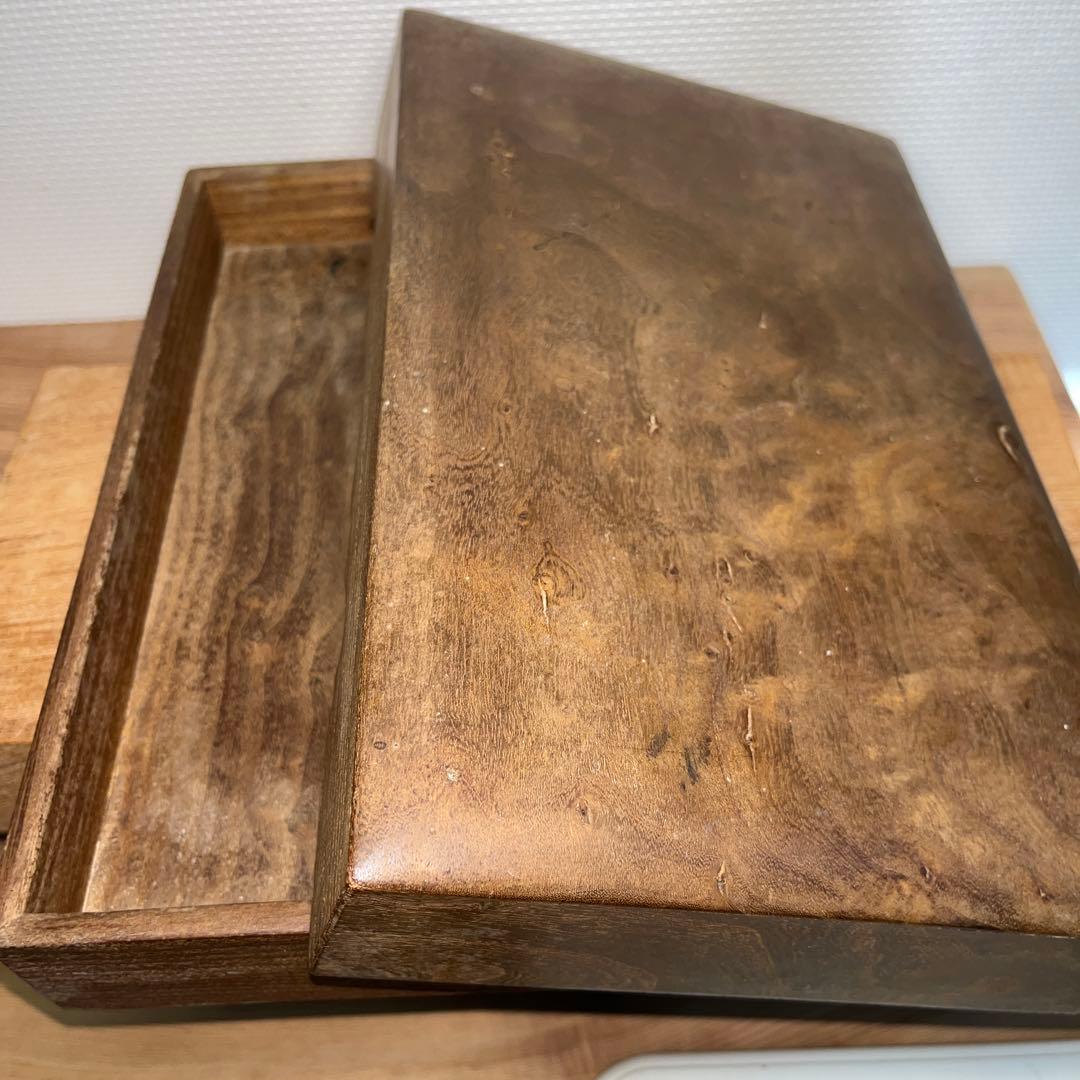 ⭕️赤間硯　下井唯石　1.4kg超え　野面硯　縁ツルツル　美品