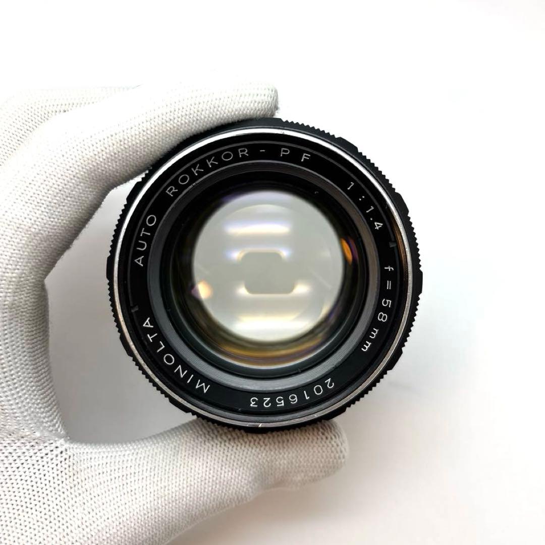 【美品】MINOLTA AUTO ROKKOR-PF 58mm f1.4前期型