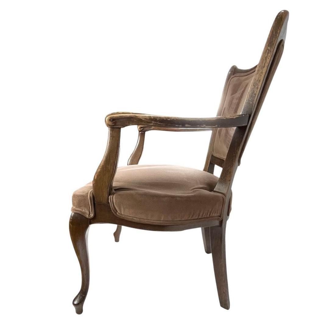 【maruni/マルニ】木製 アームチェア オールドマルニ 椅子 猫脚 70's