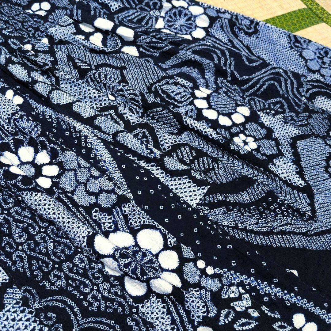 一点のみ　有松鳴海絞り浴衣　パッチワーク　リメイク　スカート　丈詰めOK