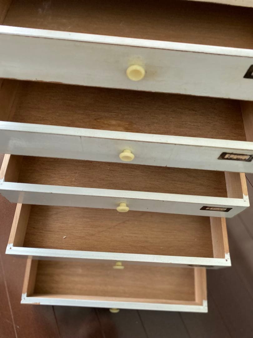 値下げ！【レトロ小引き出し シャビー風 5段】