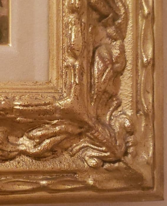 絵画　赤蕎麦の花