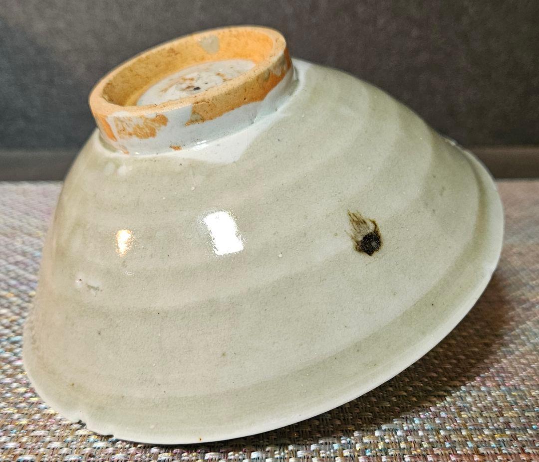 中国古美術　中国古陶磁器　中国古玩　宋時代　影青インチン　青白磁　彫文　碗　茶碗