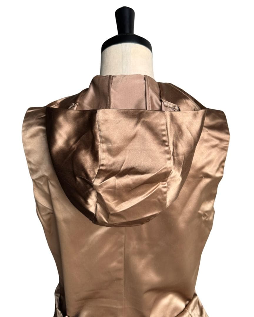 Miu Miu　Y2K シルクトップ パーカー　ドローコード付き　サイズ40