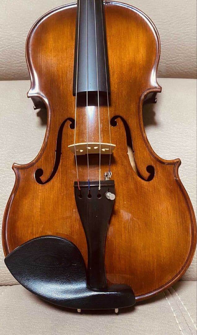 木製ブラウンバイオリン 4弦 フルボディ