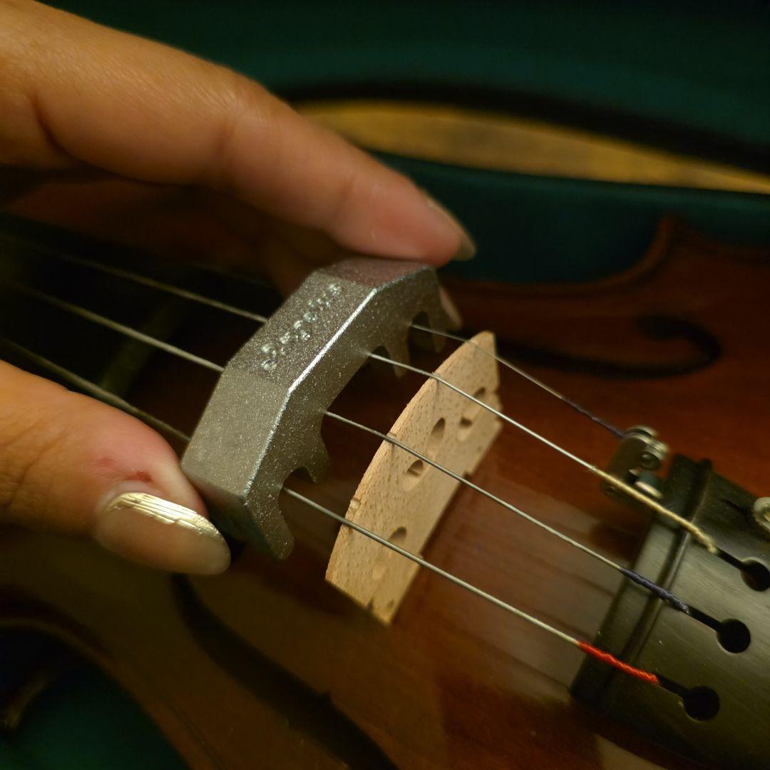 木製ブラウンバイオリン 4弦 フルボディ