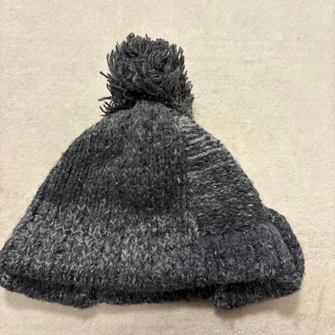 美品⭐️vivienne westwood ニット帽　オーブ　ボンボン　グレー