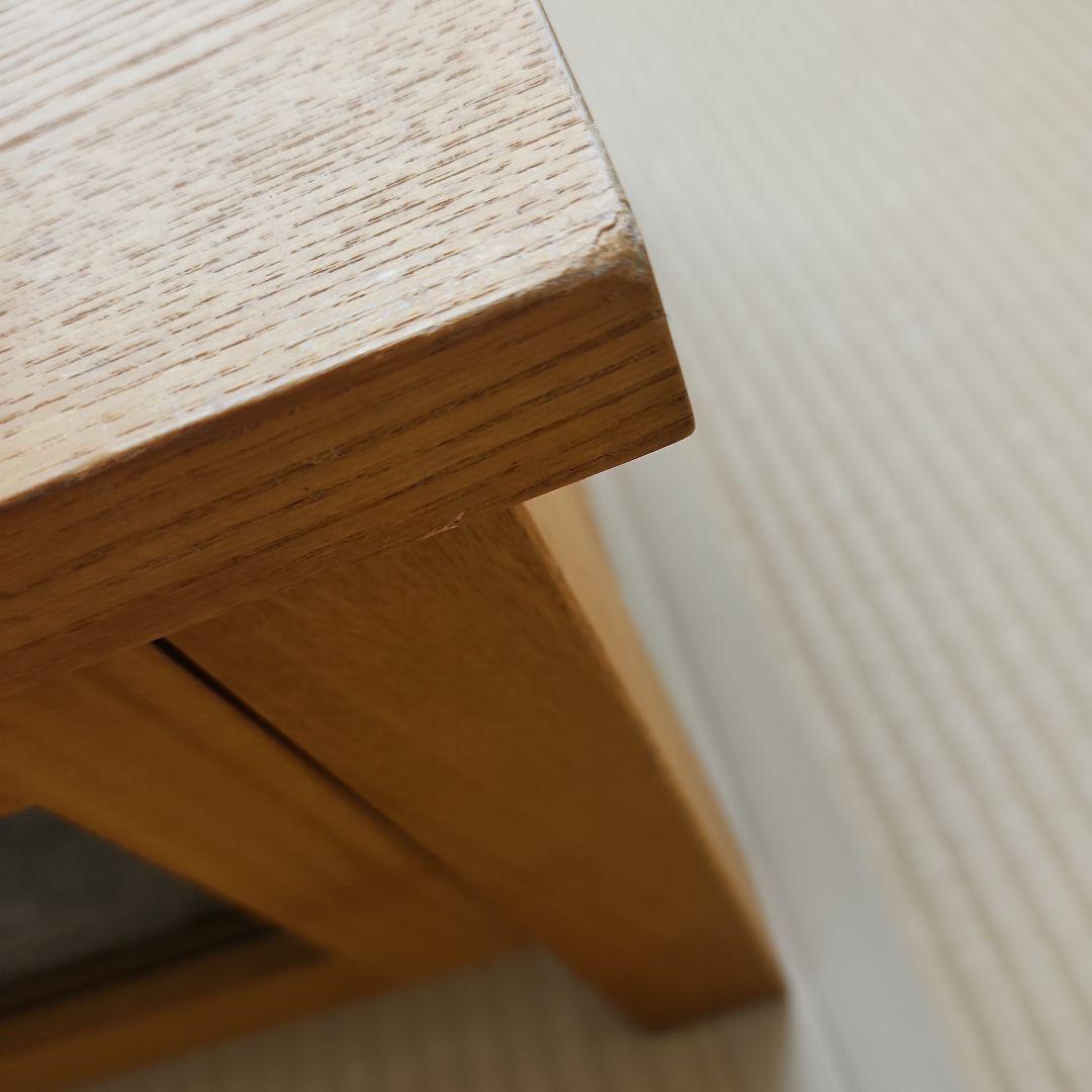 ミオ_プロフ要確認です　無印良品　テレビ台 ガラス扉付き　タモ材