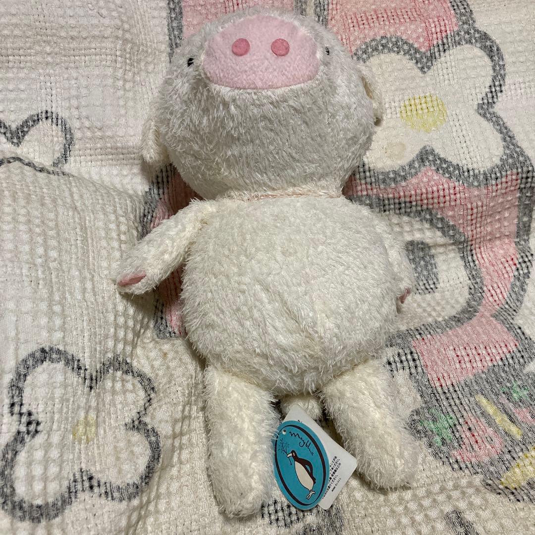 モンスイユ　プリエ　ブタ　ぬいぐるみ　M&Sサイズ 中古品　MAY BLUE