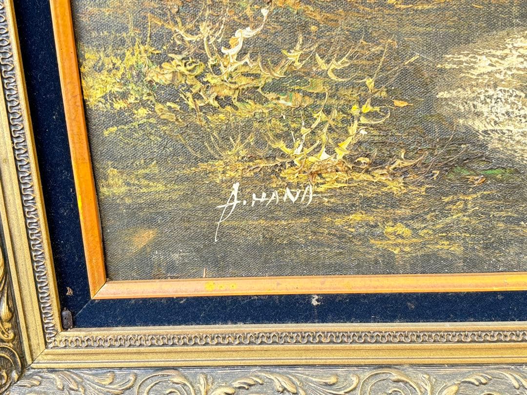 A. HANDA 風景画 油彩画 大サイズ