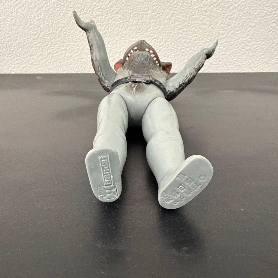 当時物　旧バンダイ　仮面ライダー　怪人　オオカミ男　ソフビ