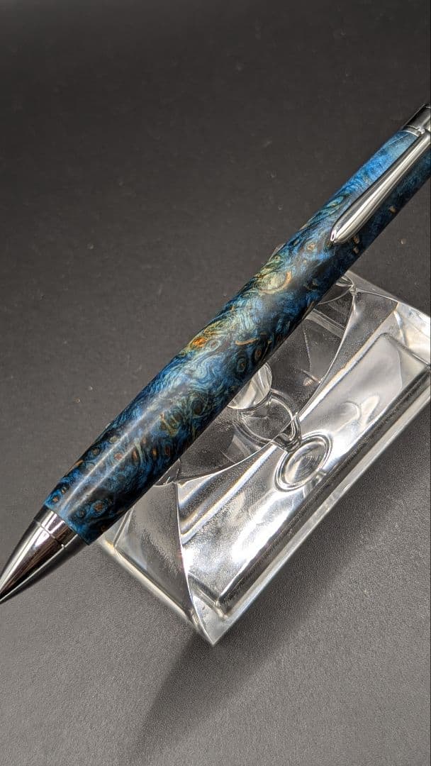 405ペン工房翌檜　スタビライズドウッドバーチバール　木軸シャーペン　ボールペン