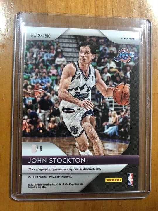 ストックトン John Stockton 8枚,25枚限定 サインカード 2枚