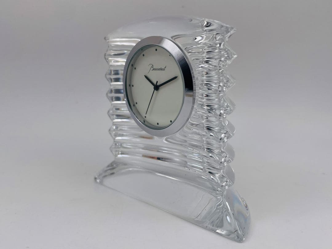 バカラ Baccarat 置時計 クリスタル ラランド クロック は箱付き