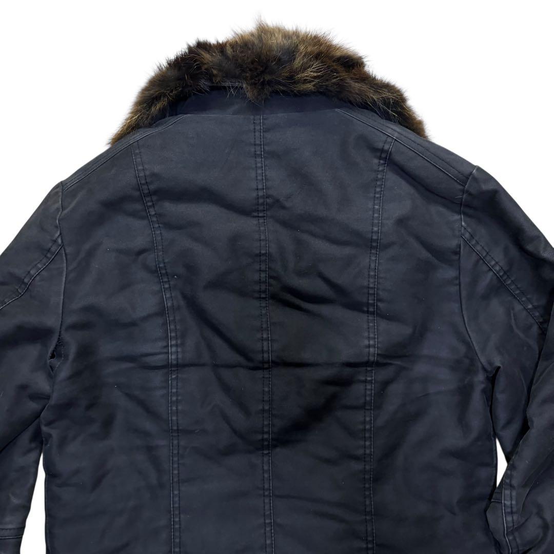 SHELLAC シェラック ファー付き アウター　サイズ46 ボア　ジャケット