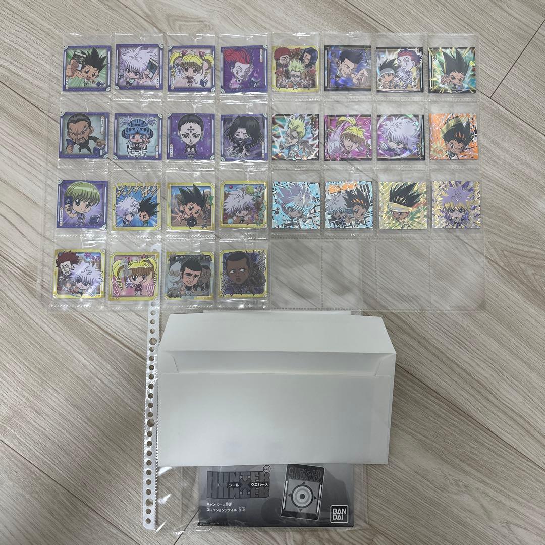 ハンターハンター　シール　ウエハース　1〜5フルコンプ　6 8